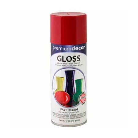 General Paint Spray Paint, Fiesta Red, Gloss, 12 oz 705275